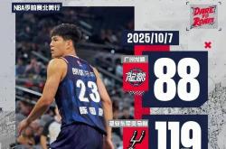 14分3前场篮板！陈国豪首秀成功，水货状元撕掉标簽(qiān)硬(yìng)刚文班，马刺119-88广州队