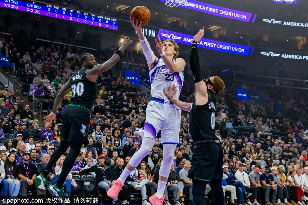 犹他爵士迎战芝加哥公牛:劳里-马尔卡宁能否延续火热状态?